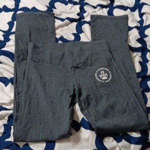 VS Sport gray straight cut yoga pants